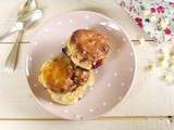 Scones aux framboises et au chocolat blanc