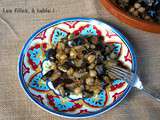 Tajine d’aubergines aux pois chiches