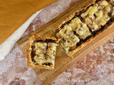 Tarte fine aux pleurotes et au morbier