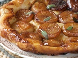 Tarte tatin de navets à la sauge et au miel