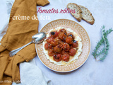 Tomates rôties, crème de feta