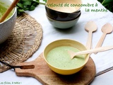 Velouté de concombre à la menthe