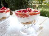 Verrines de fraises et mousse de fromage blanc