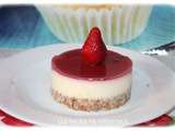 Cheesecake noix de coco fraises