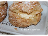 Choux à la crème au chocolat blanc