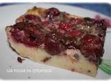 Clafoutis chocolat cerises