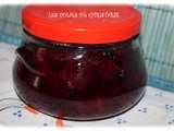 Conserve de betteraves rouges au vinaigre