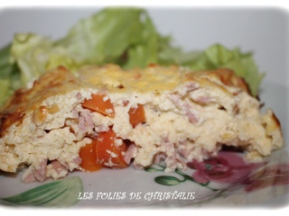 Flan carottes jambon