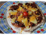 Flat bread pizza au chorizo