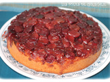 Gâteau renversé aux cerises