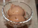 Glace aux truffes en chocolat