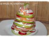 Millefeuilles pommes saumon