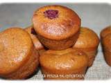 Muffins au caramel et framboises