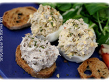 Oeuf mimosa aux rillettes de sardines