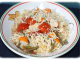 One pot pasta tomates surimi