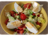 Salade avocats, tomates,oeuf