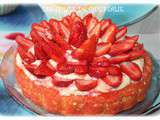 Tarte moelleuse aux fraises