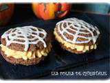 Whoopie pie citrouille et sa toile d'araignée