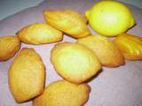 Madeleine citron et safran