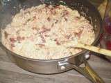 Risotto tomates séchées et lardons