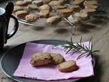 Sablés au romarin & à la fleur de sel à la farine de seigle