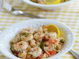 Crevettes scampi avec riz pilaf au citron (hellofresh)