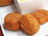 Croquettes de poulet, crème de gouda