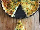 #lmdconnector : quiche aux saumon fumé, crevettes nordiques et fromage de chèvre