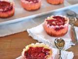 Mini gâteaux au fromage et aux framboises