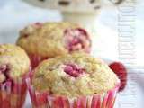 Muffins aux bananes et aux framboises