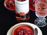 #woodbridgewines :flan au fromage de chèvre, framboises au sirop de rosé