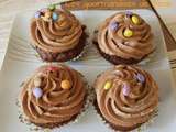 Cupcake chocolat/smarties