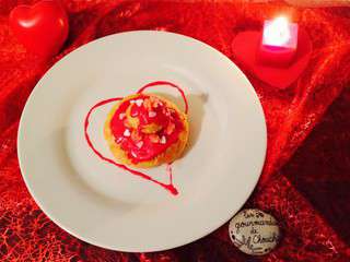 Saint-Valentin religieuse framboise lychees