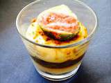 Verrine spéculos, crème pâtissière et figues rôties