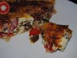 Quiche aux poivrons et bacon