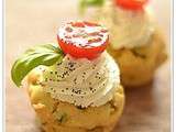 Muffins courgette, ricotta et basilic