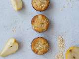 Muffins poire et amande (sans oeufs)