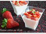 Panna cotta au thym