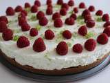 Cheesecake framboise-citron vert (sans cuisson)