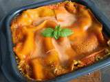 Lasagnes aux courgettes, tomates, tofu