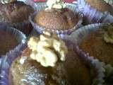 Muffins noisette et noix de mon jardin