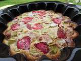 Clafoutis fraise-rhubarbe à ig bas