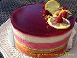 Entremet framboise citron