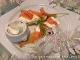 Gaufres salées saumon et chantilly citron