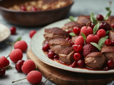 Magret de canard aux cerises, recette sucrée-salée