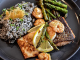 Risotto au poisson et aux légumes