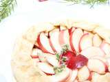 Tarte rustique aux nectarines blanches