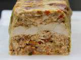 Terrine de poulet à l’estragon et tomates séchées