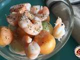 Salade de melon aux crevettes