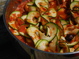 Tagliatelles de courgettes à la tomate façon one pot